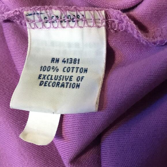 Polo Ralph Lauren Purple Cotton Tee. XXL - Picture 3 of 4